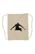 Chocolate Buddha Canvas Drawstring Backpack