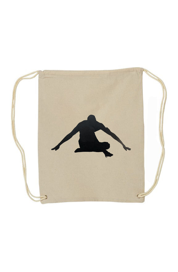 Chocolate Buddha Canvas Drawstring Backpack