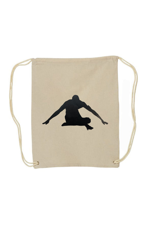 Chocolate Buddha Canvas Drawstring Backpack