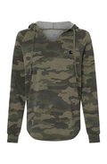 Chocolate Buddha Womens Lightweight Camo Hooded Sw