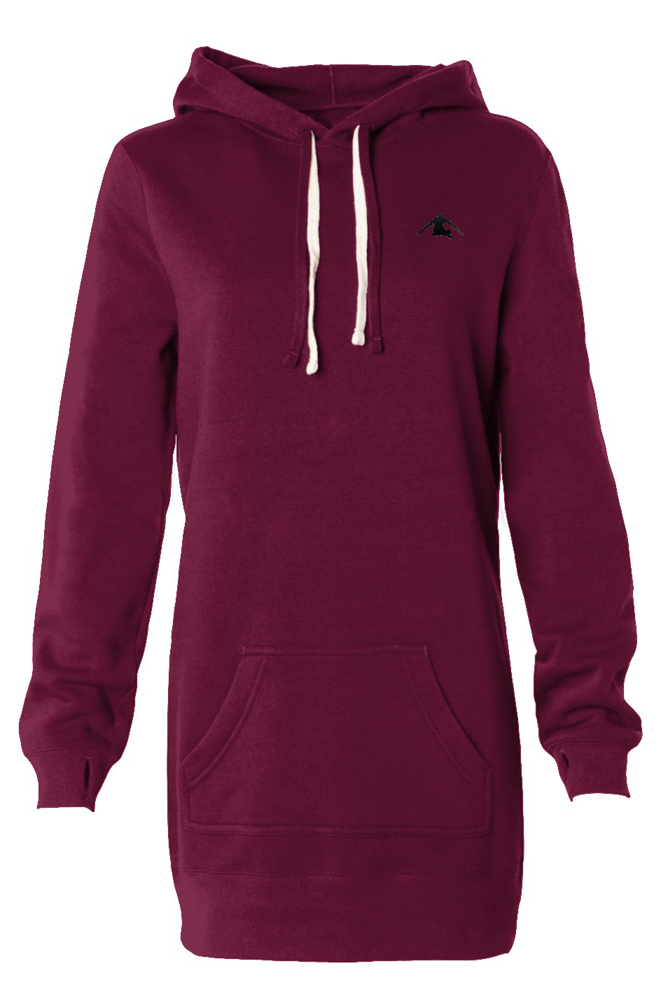Chocolate Buddha Hooded Sweatshirt Dress