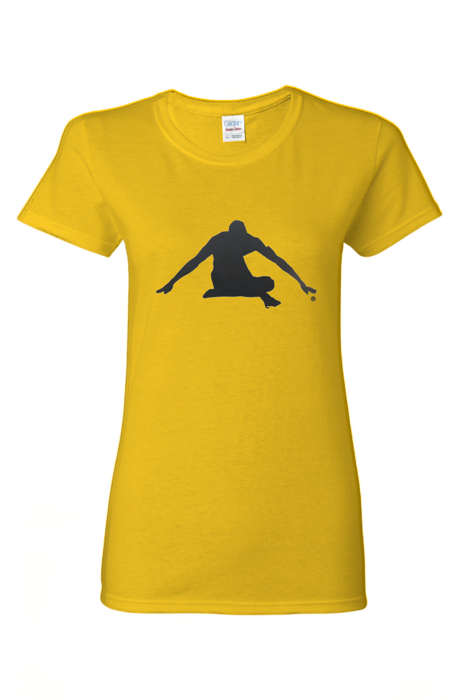 Chocolate Buddha Ladies Heavy Cotton T-Shirt