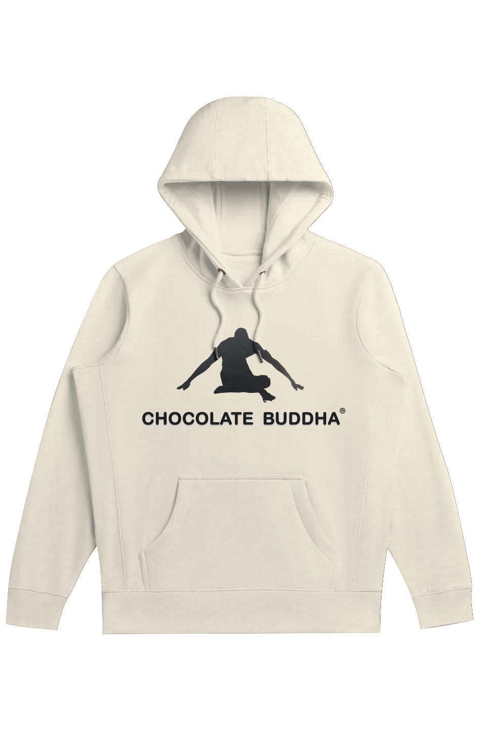 Chocolate Buddha Yin Yang 1 Heavyweight Organic Brushed Hood