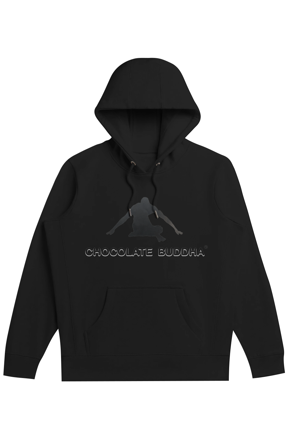 Chocolate Buddha Yin Yang 3 Heavyweight Organic Brushed Hood