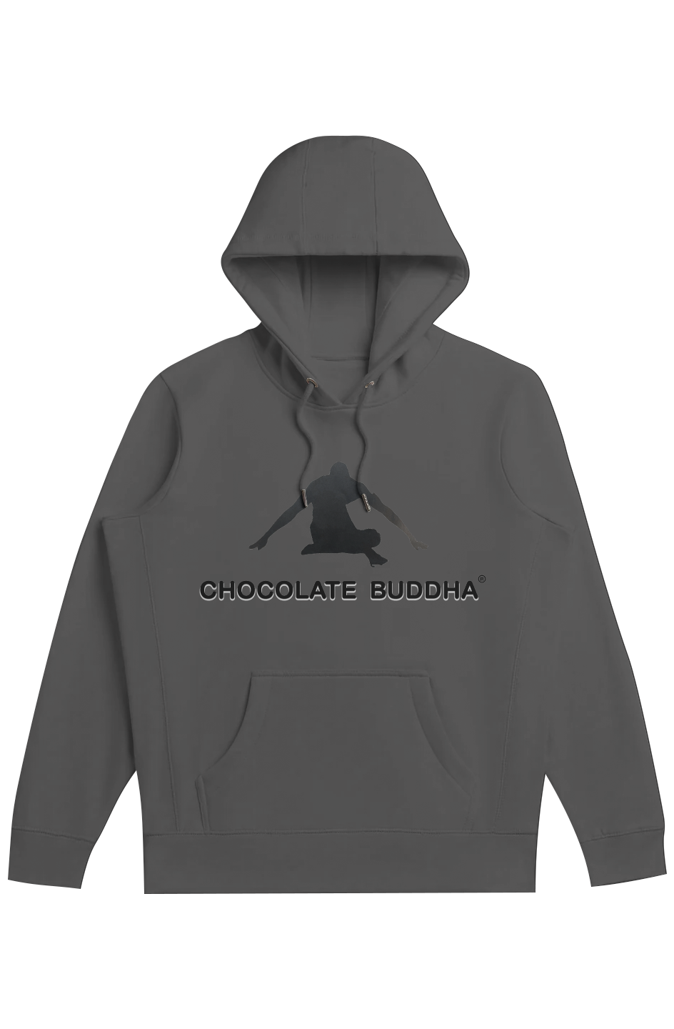 Chocolate Buddha Yin Yang 3 Heavyweight Organic Brushed Hood
