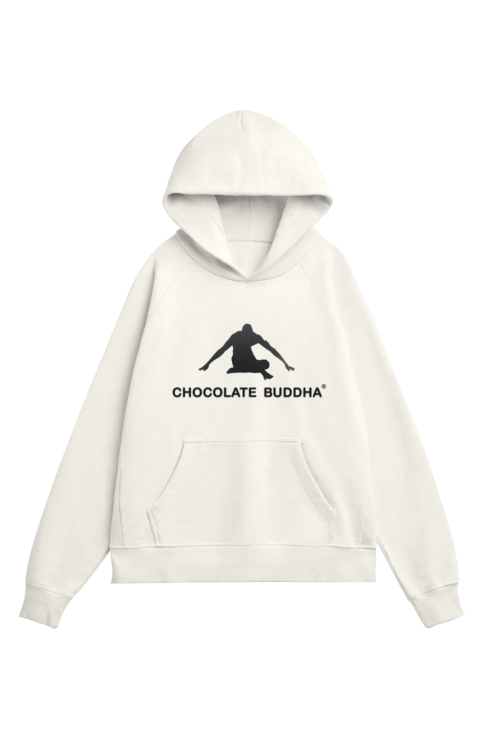 Chocolate Buddha (both sides) Heavy Organic French Terry Hood