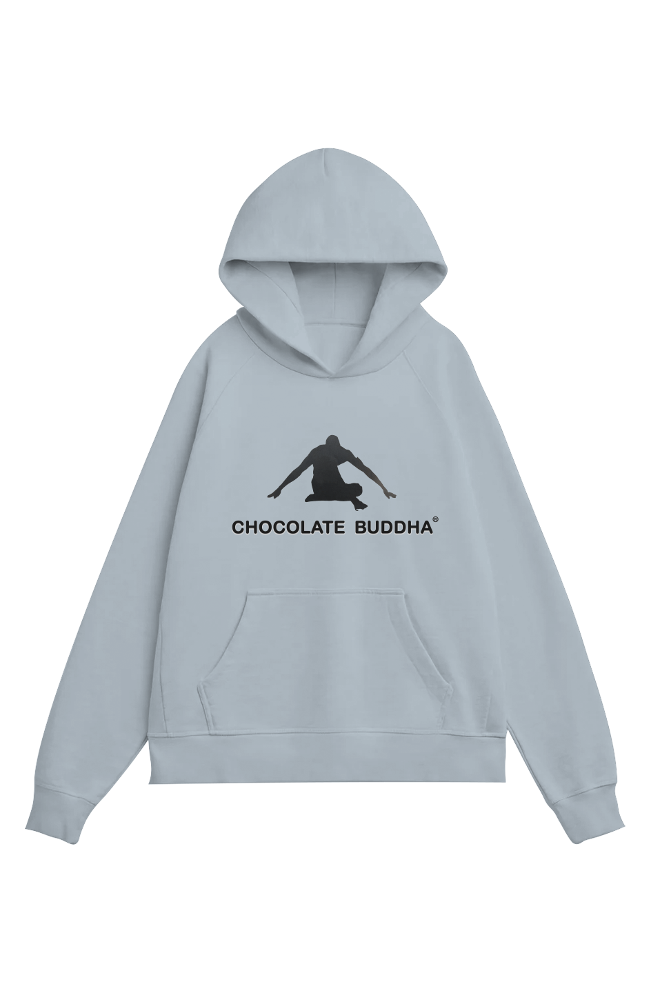 Chocolate Buddha (both sides) Heavy Organic French Terry Hood