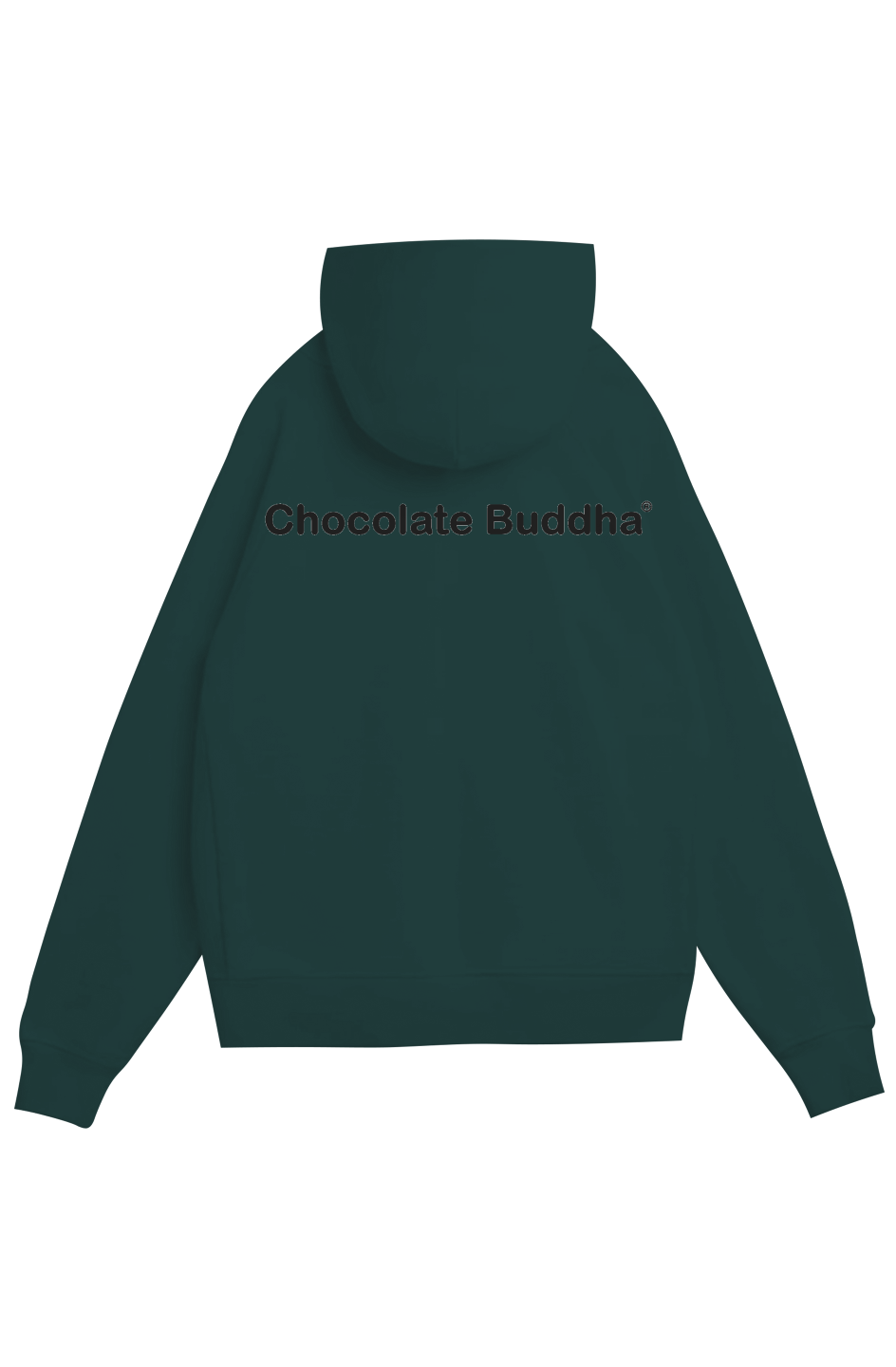 Chocolate Budha (both sides) Heavy Organic French Terry Hood
