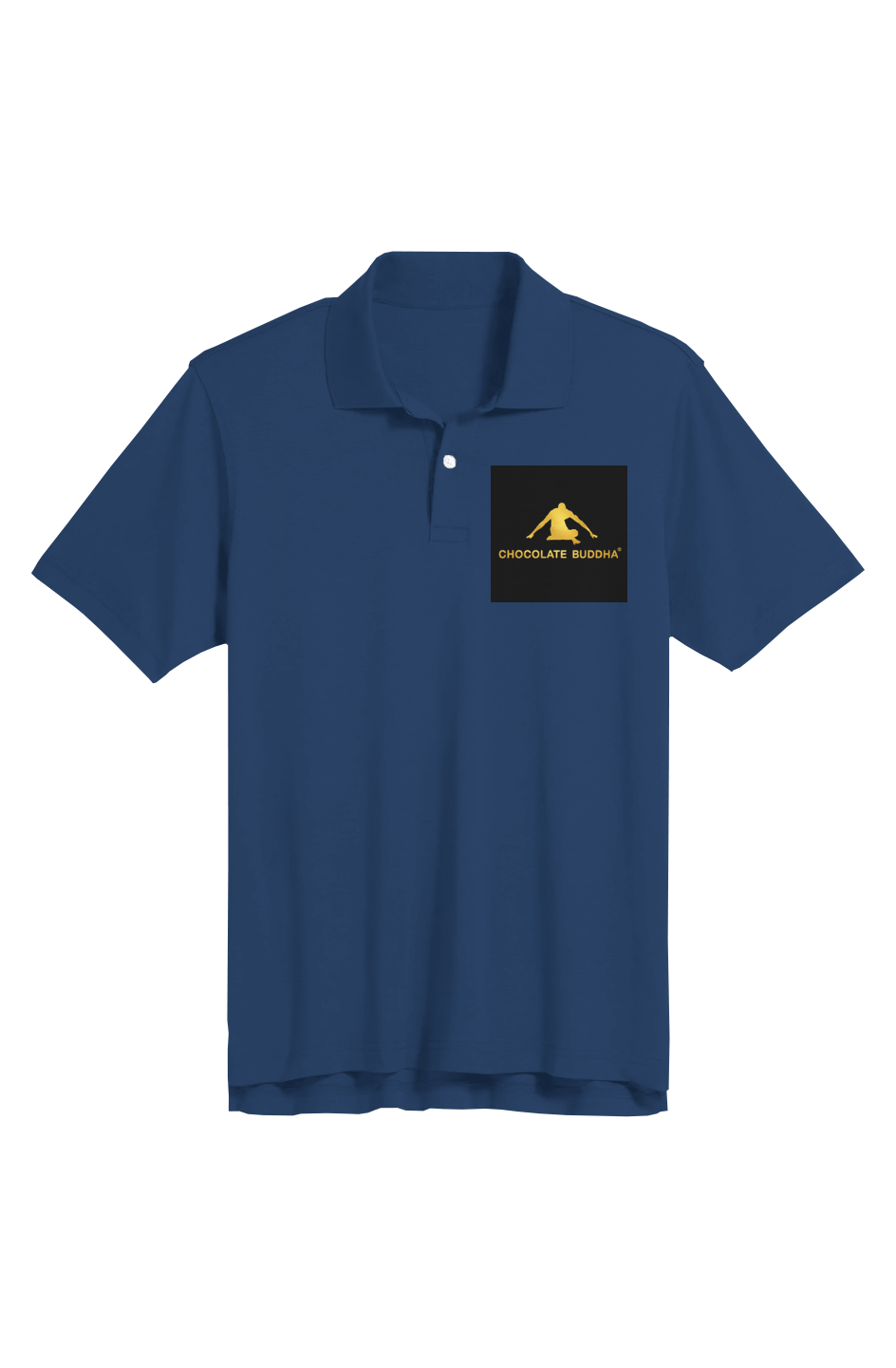 Chocolate Buddha 001 Mens Pima Polo